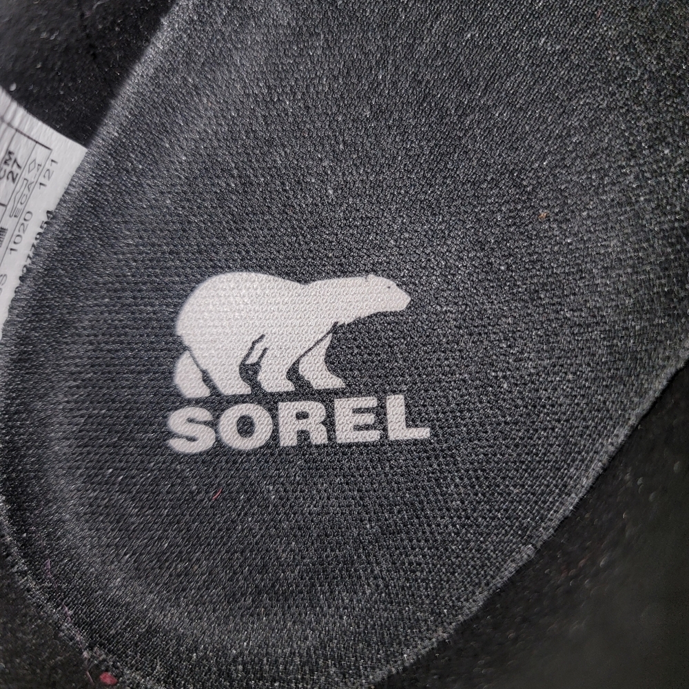 SOREL Kinetic Rush Ripstop City Sneakers Women's 10M black EUC - Picture 5 of 8